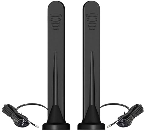 TECHTOO TS9 Antenna 5G 4G LTE 3G GPRS GSM External Antenna Waterproof with Magnetic Base Compatible with Netgear AT&T Nighthawk M6 MR6110 MR6500 M5 Hotspots Router (TS9 Connector)