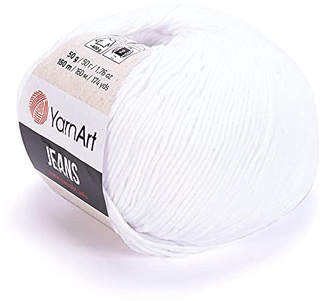 Yarn Art Jeans Yarn 160m, Soft Cotton Amigurumi Doll Animal 50g Knitting Crochet (62)