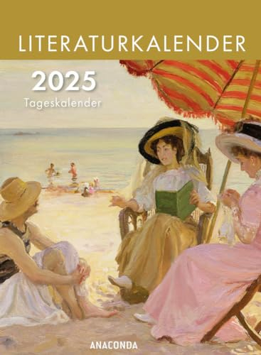 Literaturkalender - Tagesabreißkalender 2025 zum Aufstellen und Aufhängen - Inspirierende Zitate aus Klassikern der Weltliteratur für jeden Tag - Anaconda-Verlag - Aufstellkalender - 11 cm x 15 cm