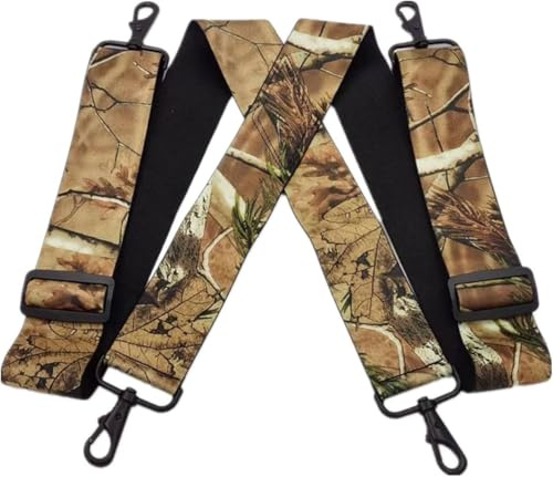 Bretelles pour Pantalons pour Hommes et Femmes, Clips Robustes, pour Le Travail de Chasse, réglables de 5 cm de Large