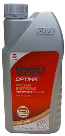 EXOL FULLY SYNTHETIC RACING 2 TWO STROKE 1LTR, A HIGH PERFORMANCE SYNTHETIC OIL MEETING JASO FD SPECIFICATION