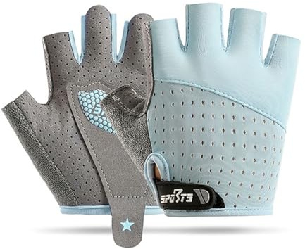 Moonlove Toddlers Half Finger Cycling Gloves Summer Thin Breathable Sports Bike Riding Mittens Shockproof Fingerless Skateboarding Climbing Handgear Hand Protector for Boys Girls 1-3 Years Old