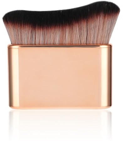 Self Tanner Brush Body Makeup Brush for Flawless Leg Makeup Sunscreen Applicator Kabuki Brushes for Body Foundation Makeup Face（Rose Gold）