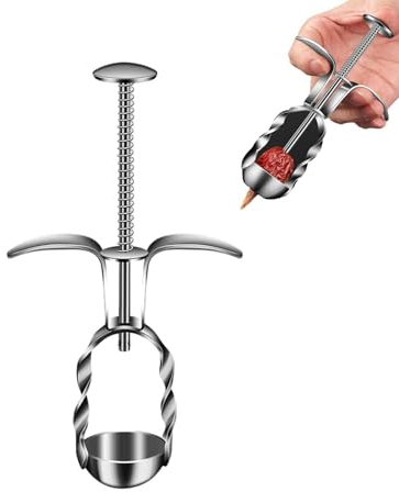 2 Cherries Pit Remover, Stainless Steel Cherry Seed Remover, Pit Remover for Cherries, Cherry Pitter, Cherry Stoner Remover, Heavy Duty Cherry Stone Removal Tool for Olive Chili Cherry