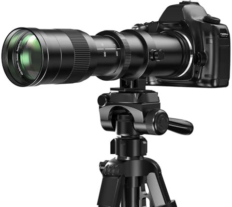 EF/EF-S Téléobjectif zoom F8.3 420-800 mm pour Canon EOS Rebel T8i/T7i/T7/T6i/T5/T3i/T2i/XSi/SL3/SL2/T100/90D/80D/70D/50D/5D Mark IV/6D II/7D II/1D X III II. - Appareils photo reflex numériques à mise