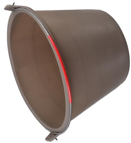jojofuny Seau De Ciment pour Tendons De Bœuf Grand Seau à Vadrouille Sable Mélange De Béton Seau à Béton Portatif Seau en Vadrouille Et Seau Godet De Chantier Seau Extérieur PP
