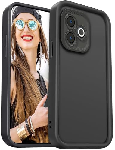 DESSEN Cover per Oppo A5 Pro 5G / 4G - Silicone Custodia Antiurto Protezione Fotocamera Case Antishock Morbida TPU Bumper Resistente, Nero