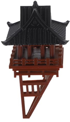 GANAZONO Miniatura Padiglione per Bonsai Decorazione Plastica Resistente per Zen Terrari e Micro