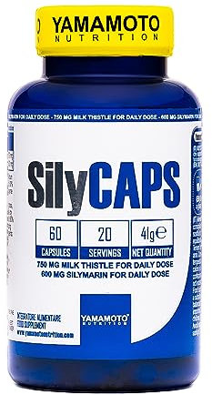 YAMAMOTO NUTRITION, Sily CAPS 60 Capsule, Integratore Alimentare di Cardo Mariano con Funzione Antiossidante, Depurativa e Detossificante, Senza Glutine e Senza Lattosio