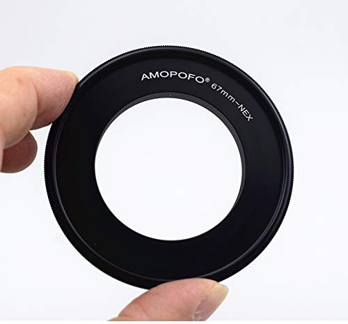 67mm to NEX Reverse Adapter Ring,67mm-NEX Macro Ring,Compatible with for Sony E-Series Camera A6500 A6300 A5100 A6000 A5000 A3000 NEX-5T NEX-3N NEX-F3 NEX-3 NEX-5 A9 A7III A7 A7s A7R A7II