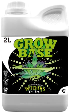 GROW BASE - Witcher's Potion Cannaboom (2.000ml) | Fertilizante Mineral NPK 4-2-4 para Crecimiento Vegetativo | Plantas Verdes, Sanas y Rápidas con Micronutrientes Quelatados