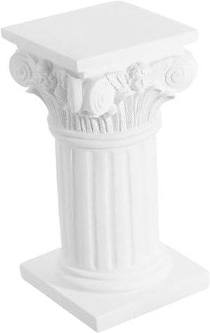 PRETYZOOM Roman Pillar Figurine Statue Resin Roman Pillar Adornment for Outdoor Home Decor