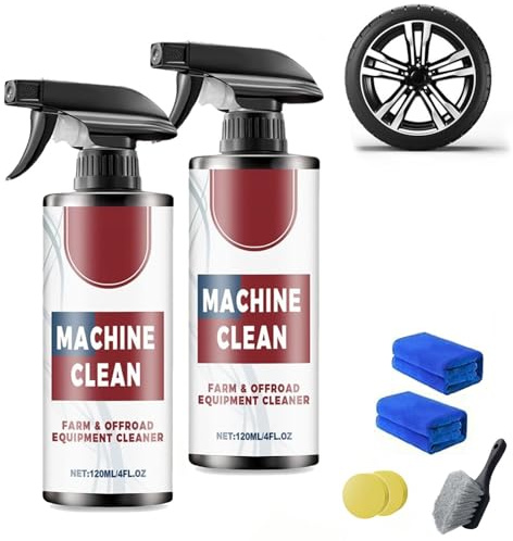 Kraftigt allrengöringsmedel for utomhusbruk, maskinrengörande fälgrengöringsspray, 120 ml bildäcksskumpolering och renovering, generiska däckrengöringsmedel for bilvård(2pcs)