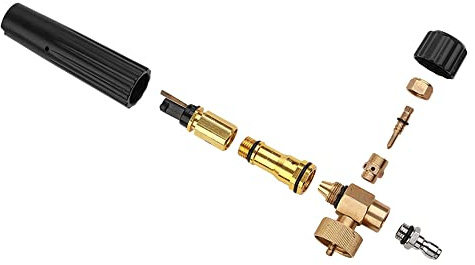 Klanata 900ml Foam Watering Can and Snow Foam Lance with Standard Quick Connector for Pressure Washer Gun, Heavy Duty Brass Car Wash Sprayer for Motorcycle, Windows, and Yard Cleaning -