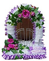 Gates of heaven Silk Artificial Funeral Flowers Wreath/Memorial/Grave/heart/letters sympathy flowers Tribute