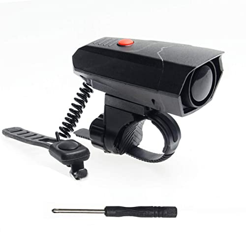 Coolrunner Bike Horn, Ultra Loud Electric Bicycle Bell 6 Modes, Cycling Handlebar Ring Alarm Bells with Free Screwdriver for Kid's Bike, Road Bike, Mountain Bike(100-120 DB)