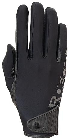 Roeckl Sports Reithandschuh MUENSTER, Turnier Sommer Handschuh, Schwarz 7.5