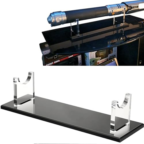 WANLIAN Estante para sable de luz, soporte para espadas, estante acrílico para sables de luz, estante para espadas, estante decorativo para espadas (negro)
