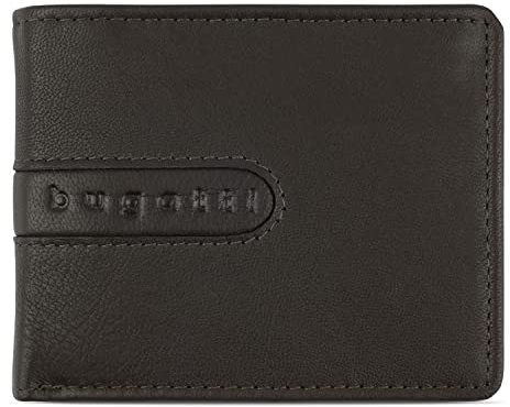 Bugatti Bomba Geldbörse Unisex Ziegennappa – Herren, Damen Ledergeldbörse, Braun