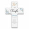 Personalisiertes Kreuz zur Taufe Kommunion o. Konfirmation - Kinderkreuz aus hochwertigem Acrylglas mit eigener Widmung - Persönliches Taufkreuz für Jungen & Mädchen - Religiöses Geschenk