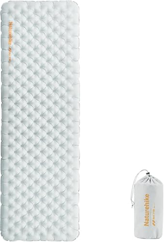 Naturehike Matelas de Camping R-Value 3,2/8,8 cm pour Adultes - Lit de Camp Pliable - Tapis de Couchage Simple pour Adultes - 0,4 kg - Léger pour randonnée, pêche, Voyage [certifié SGS]