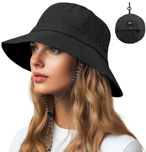 NPQQUAN Sombreros impermeables de secado rápido para mujeres y hombres, plegable, sombrero ligero para senderismo