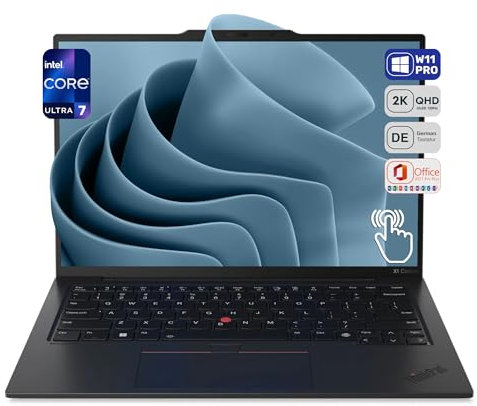 Lenovo ThinkPad X1 Carbon Business Ordinateur portable Intel Core Ultra 7 155U, 32 Go LPDDR5X RAM, SSD PCle 2 To, écran tactile OLED 14 2,8 K, 120 Hz, carte graphique intégrée, caméra UHD-RGB, W11