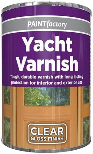 DUAYRA Clear Varnish Paint Tin 300ml | All Purpose Weatherproof Fast Drying Paints | Tough Durable Long Lasting Protection | Interior Exterior Excellent Coverage | Matt, Gloss & Yacht Finish | (Yacht)