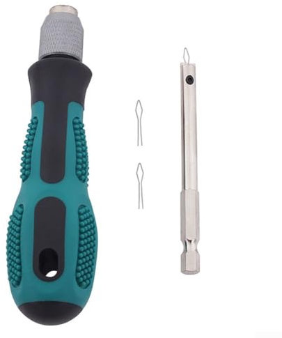 Herramienta de inserción de radios fácil y fiable para mantenimiento de ruedas de bicicleta con soporte para accesorios