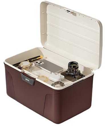 Scatola sicura | Cassaforte portatile con serratura a combinazione – Grande capacità scatola di smistamento per strumenti documenti medicinali casa scuola lavoro viaggio auto campeggio cucina