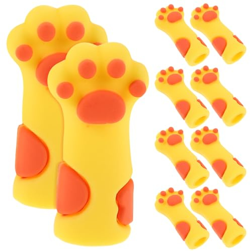 PENIKOKO 10 Piezas Funda para Herramientas de Uñas Fundas Reutilizables de Silicona para Alicates para Pinzas de Uñas Lindas para Tijeras de Cutículas para Manicura y Pedicura
