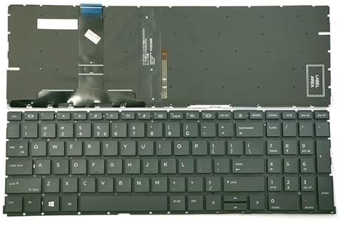 För HP för ZBook Power G7 G8 Mobile Workstation Laptop Tangentbord USA Svart med bakgrundsbelysning