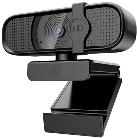 Full HD-webbkamera Med Inbyggd Mikrofon, Video- Och Vidvinkelkamera, Integritetsskydd, Autofokus, 360° Rotation, Panorering Och Tilt, För Stationär Dator Eller Bärbar Dator(2K)