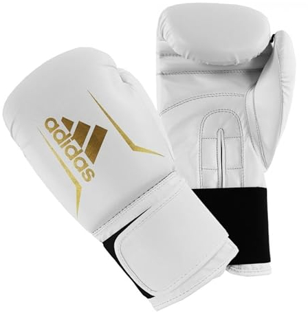 adidas Boxhandschuhe Speed 50, Erwachsene, Boxing Gloves 16 oz, Punchinghandschuhe komfortabel und langlebig, weiß