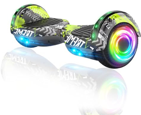 FLYING-ANT Hoverboard, 6.5 Inch Self Balancing Hoverboards with Bluetooth and Flashing LED Lights, Hover Board for Kids Teenagers
