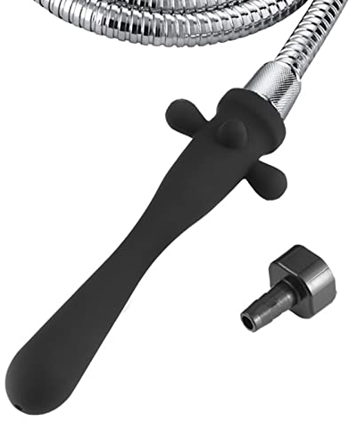 Buntune Weiche Silikon Analdusche Vaginaldusche Anal Einlauf Spülung Intimdusche Klistierschlauch für Sie und Ihn Analreinigung Analplug SM Analspülung für Männer Frauen Paare(runder Kopf)