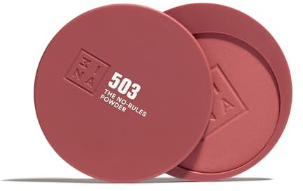 3INA MAKEUP - The No-Rules Powder 503 - Rosa nudo - Polvere Compatta 3 in 1 Rosa nudo per Occhi Labbra e Viso - Polvere con Acido Ialuronico e Ceramide - Formula Leggera - Vegan - Cruelty Free