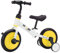 UBRAVOO Fit 'n Joy Kinderfahrrad Fahrräder, 4-in-1 Laufrad für Kinder mit Pedalen und Stützrädern, Trike-to-Bike Kinderrad für Jungen und Mädchen von 2 bis 5 Jahren (Gelb)
