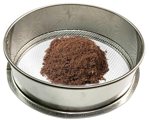 Tamiz de jardín para Suelo y Piedras, tamiz de Tierra de Malla Fina, tamiz de jardín, colador de Metal, tamiz de Suelo para tamizar abono de Piedras de Suelo, Herramienta de jardinería multius