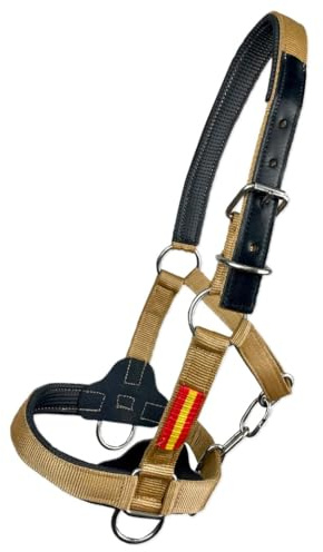 Cabezada cuadra nylon extra Los Nietos Dressage | Talla COB | Color Khaki | Equipamiento para el caballo | Producto de Guarnicionería | Tradición artesana | Los Nietos