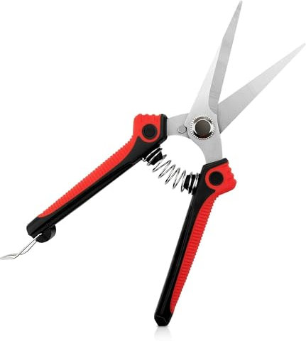 Cisaille De Jardin,Sécateur Jardin Professionnel Lame Inox 100% Cisaille Précision Pour Bonsai/Arbustes | Ciseaux Cueillette Herbes-Baies | Poignée Ergonomique & Entretien Facile