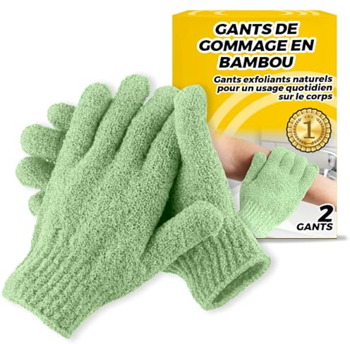 Guante Exfoliante Corporal - Esponja Exfoliante Corporal - Guante de Crin - Limpieza y Exfoliación - Elimina Células Muertas, Mejora la Circulación, Suaviza la Piel - Todo Tipo Pieles - (Pack 2 uds)