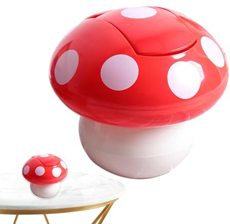 Pattumiera Da Tavolo A Di Fungo, Cestino Della Spazzatura - Cestino Della Spazzatura Da Tavolo Cestino Per La Carta Straccia - Cestino Della Spazzatura Con Funzione Di Scuotimento Della Tes