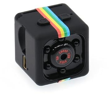 Sportkamera, SQ11 Minikamera 1080P HD Bärbar DV Infraröd Nattseende Utomhus Sportvideokamera for Hem- och Resinspelning för cykling/husdjursvloggning(Black)