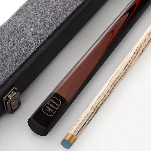 Generisch 57-Zoll-Pool-Queue, handgefertigter Snooker-Queue mit 3/4-Gelenk und Etui, Billard-Queue-Stöcke für das Spielzimmer zu Hause oder die Bar(Color:B)
