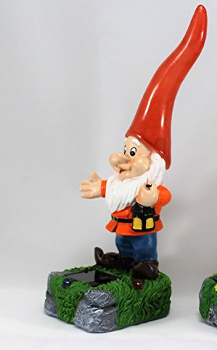 HH Home Hut Solar Powered Outdoor Garden High Hat Gnome Lights Flowerbeds Borders Pathway