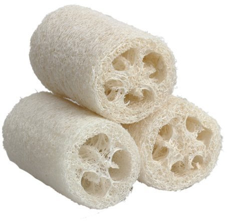 Carry stone 3 Pezzi Naturale Luffa Luffa Bagno Corpo Doccia Spugna Biancheria Loofa Piccolo utile e Pratico.