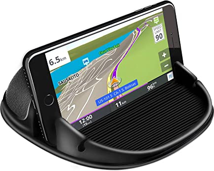 Loncaster Support de téléphone Portable pour Voiture, Support de téléphone Portable pour appareils de Tableau de Bord antidérapants compatibles pour Autre Smartphone (Black)
