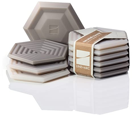 LINE+ARC Silicone Coasters feat. in NYT WireCutter (Sandstone, Set of 6)