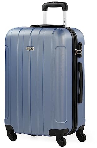 ITACA - Valigia Media da Viaggio Rigide. Trolley Medio con 4 Ruote. Materiale ABS Valigia Media Rigida in Offerta Resistente e Super Leggero - Valigia 20 kg Lucchetto TSA, Malva